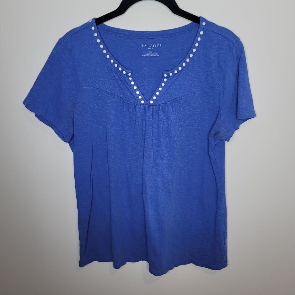 Talbots Blouse Womens Medium Petite